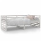 vidaXL Dormeuse Bianca 80x200 cm in Legno Massello di Pino vidaXL Dormeuse Bianca 80x200 cm in Legno Massello di Pino