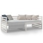 vidaXL Dormeuse Bianca 80x200 cm in Legno Massello di Pino vidaXL Dormeuse Bianca 80x200 cm in Legno Massello di Pino