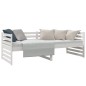 vidaXL Dormeuse Bianca 80x200 cm in Legno Massello di Pino vidaXL Dormeuse Bianca 80x200 cm in Legno Massello di Pino