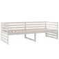 vidaXL Dormeuse Bianca 80x200 cm in Legno Massello di Pino vidaXL Dormeuse Bianca 80x200 cm in Legno Massello di Pino