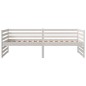 vidaXL Dormeuse Bianca 80x200 cm in Legno Massello di Pino vidaXL Dormeuse Bianca 80x200 cm in Legno Massello di Pino