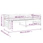 vidaXL Dormeuse Bianca 80x200 cm in Legno Massello di Pino vidaXL Dormeuse Bianca 80x200 cm in Legno Massello di Pino