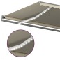 Tenda Automatica con Sensore Vento e LED 450x300 cm Crema Tenda Automatica con Sensore Vento e LED 450x300 cm Crema