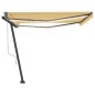 Tenda Automatica con Sensore Vento LED 450x300 cm Gialla Bianca Tenda Automatica con Sensore Vento LED 450x300 cm Gialla Bianca