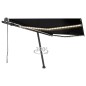 vidaXL Tenda Automatica con Sensore Vento e LED 450x300 cm Antracite vidaXL Tenda Automatica con Sensore Vento e LED 450x300 cm Antracite