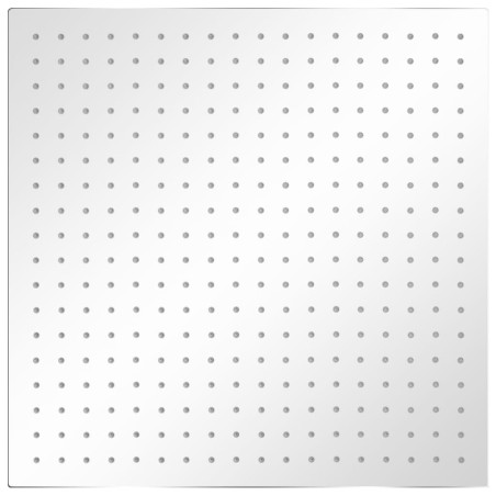 Soffione per Doccia a Pioggia 2 pz Acciaio Inossidabile 50x50cm