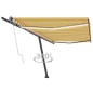 Tenda Automatica Sensore Vento e LED 500x300 cm Gialla Bianca Tenda Automatica Sensore Vento e LED 500x300 cm Gialla Bianca