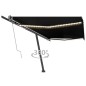 Tenda Automatica Sensore Vento e LED 500x300 cm Antracite Tenda Automatica Sensore Vento e LED 500x300 cm Antracite