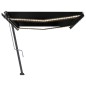 Tenda Automatica Sensore Vento e LED 500x300 cm Antracite Tenda Automatica Sensore Vento e LED 500x300 cm Antracite