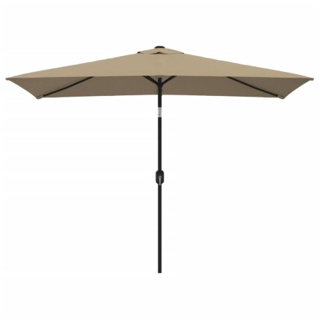 vidaXL Ombrellone con Palo in Metallo 300x200 cm Grigio Talpa