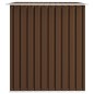 vidaXL Capanno Attrezzi da Giardino Marrone 257x205x178 cm in Acciaio