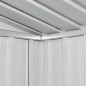 vidaXL Capanno Attrezzi da Giardino Marrone 257x205x178 cm in Acciaio