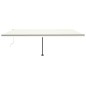 Tenda Automatica con Sensore Vento e LED 600x300 cm Crema Tenda Automatica con Sensore Vento e LED 600x300 cm Crema
