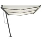 Tenda Automatica con Sensore Vento e LED 600x300 cm Crema Tenda Automatica con Sensore Vento e LED 600x300 cm Crema