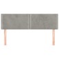 vidaXL Testiere 2 pz Grigio Chiaro 72x5x78/88 cm in Velluto vidaXL Testiere 2 pz Grigio Chiaro 72x5x78/88 cm in Velluto