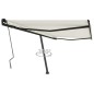Tenda da Sole Retrattile Manuale Autoportante 400x350 cm Crema Tenda da Sole Retrattile Manuale Autoportante 400x350 cm Crema