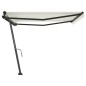 Tenda da Sole Retrattile Manuale Autoportante 400x350 cm Crema Tenda da Sole Retrattile Manuale Autoportante 400x350 cm Crema