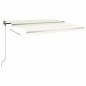 Tenda da Sole Retrattile Manuale Autoportante 400x350 cm Crema Tenda da Sole Retrattile Manuale Autoportante 400x350 cm Crema
