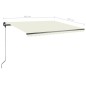 Tenda da Sole Retrattile Manuale Autoportante 400x350 cm Crema Tenda da Sole Retrattile Manuale Autoportante 400x350 cm Crema