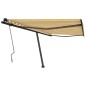 vidaXL Tenda da Sole Autoportante Manuale 400x350 cm Gialla Bianca vidaXL Tenda da Sole Autoportante Manuale 400x350 cm Gialla Bianca
