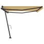 vidaXL Tenda da Sole Autoportante Manuale 400x350 cm Gialla Bianca vidaXL Tenda da Sole Autoportante Manuale 400x350 cm Gialla Bianca