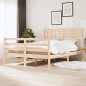 vidaXL Giroletto 135x190 cm Double in legno Massello vidaXL Giroletto 135x190 cm Double in legno Massello