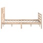 vidaXL Giroletto 135x190 cm Double in legno Massello vidaXL Giroletto 135x190 cm Double in legno Massello