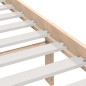vidaXL Giroletto 135x190 cm Double in legno Massello vidaXL Giroletto 135x190 cm Double in legno Massello