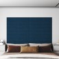 Pannelli Murali 12 pz Blu 90x15 cm Velluto 1,62 m² Pannelli Murali 12 pz Blu 90x15 cm Velluto 1,62 m²