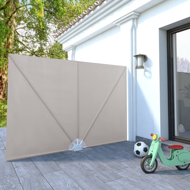 vidaXL Tenda Laterale per Terrazza Pieghevole Crema 240x160 cm vidaXL Tenda Laterale per Terrazza Pieghevole Crema 240x160 cm