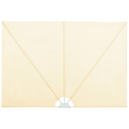 vidaXL Tenda Laterale per Terrazza Pieghevole Crema 240x160 cm