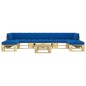 vidaXL Set Divani in Pallet con Cuscini 6 pz in Pino Impregnato Verde vidaXL Set Divani in Pallet con Cuscini 6 pz in Pino Impregnato Verde