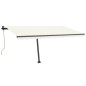 vidaXL Tenda Automatica con Sensore Vento e LED 400x350 cm Crema vidaXL Tenda Automatica con Sensore Vento e LED 400x350 cm Crema