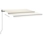vidaXL Tenda Automatica con Sensore Vento e LED 400x350 cm Crema vidaXL Tenda Automatica con Sensore Vento e LED 400x350 cm Crema