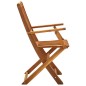 Sedie da Giardino Pieghevoli 2 pz in Legno Massello d'Acacia Sedie da Giardino Pieghevoli 2 pz in Legno Massello d'Acacia