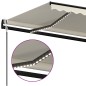Tenda Automatica con Sensore Vento e LED 400x350 cm Crema