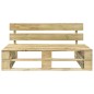 vidaXL Divano Centrale Giardino Verde su Pallet Legno Pino Impregnato vidaXL Divano Centrale Giardino Verde su Pallet Legno Pino Impregnato