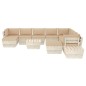 vidaXL Set Divani da Giardino su Pallet 12 pz con Cuscini Legno Abete vidaXL Set Divani da Giardino su Pallet 12 pz con Cuscini Legno Abete