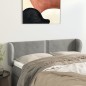 vidaXL Testiera ad Orecchio Grigio Chiaro 147x23x78/88 cm in Velluto vidaXL Testiera ad Orecchio Grigio Chiaro 147x23x78/88 cm in Velluto