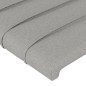 Testiera ad Orecchio Grigio Chiaro 147x23x118/128 cm in Tessuto Testiera ad Orecchio Grigio Chiaro 147x23x118/128 cm in Tessuto