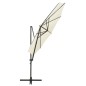 Ombrellone a Sbalzo con Palo e Luci a LED Sabbia 300 cm Ombrellone a Sbalzo con Palo e Luci a LED Sabbia 300 cm