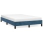 vidaXL Giroletto senza Materasso Blu Scuro 120x200 cm in Velluto vidaXL Giroletto senza Materasso Blu Scuro 120x200 cm in Velluto