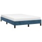 vidaXL Giroletto senza Materasso Blu Scuro 120x200 cm in Velluto vidaXL Giroletto senza Materasso Blu Scuro 120x200 cm in Velluto