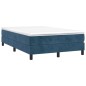 vidaXL Giroletto senza Materasso Blu Scuro 120x200 cm in Velluto vidaXL Giroletto senza Materasso Blu Scuro 120x200 cm in Velluto
