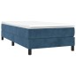 vidaXL Giroletto a Molle Blu Scuro 100x200 cm in Velluto vidaXL Giroletto a Molle Blu Scuro 100x200 cm in Velluto