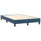 vidaXL Giroletto senza Materasso Blu Scuro 120x200 cm in Velluto vidaXL Giroletto senza Materasso Blu Scuro 120x200 cm in Velluto