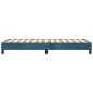 vidaXL Giroletto a Molle Blu Scuro 100x200 cm in Velluto vidaXL Giroletto a Molle Blu Scuro 100x200 cm in Velluto