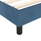 vidaXL Giroletto a Molle Blu Scuro 100x200 cm in Velluto vidaXL Giroletto a Molle Blu Scuro 100x200 cm in Velluto