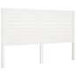 Testiera per Letto Bianca 166x4x100cm in Legno Massello di Pino Testiera per Letto Bianca 166x4x100cm in Legno Massello di Pino