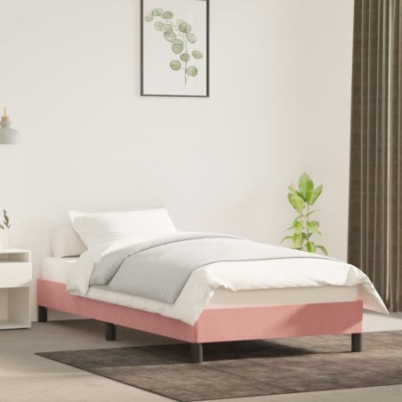 vidaXL Giroletto Rosa 90x190 cm in Velluto
